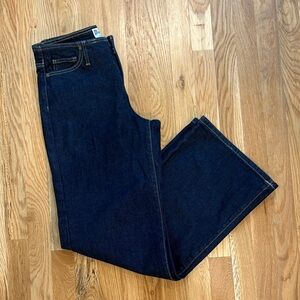 No Boundaries Women's Dark Blue Wide Leg Jeans